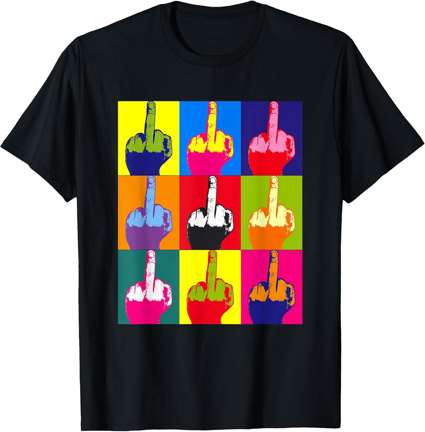 Offensive, Provocative, Edgy, But Fun Pop Art Middle - Adult & Kids T-Shirts, Sweatshirts & Hoodies apparel design preview 1
