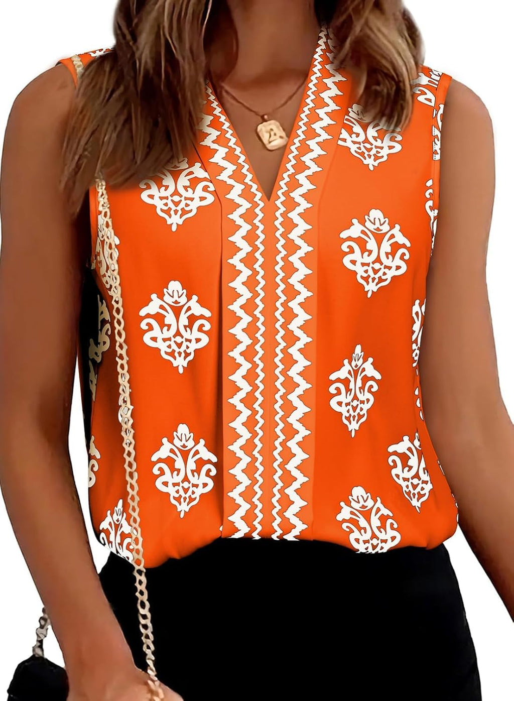 Women's Summer Tank Tops Chiffon V Neck Sleeveless - Adult & Kids T-Shirts, Sweatshirts & Hoodies apparel design preview 1