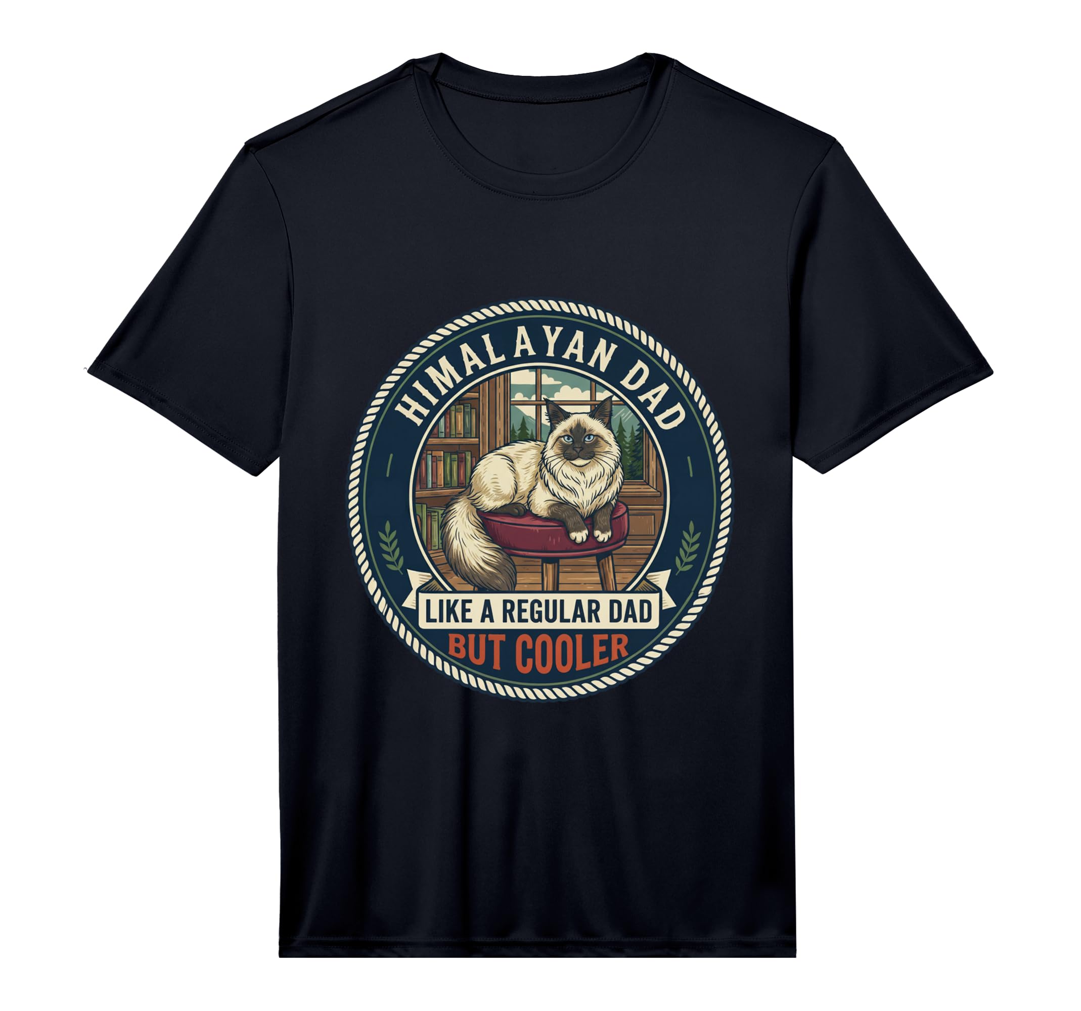 Himalayan Dad Like Regular Dad But T-Shirt - Custom Art Print Unisex - T-Shirt, Sweatshirt, Hoodie