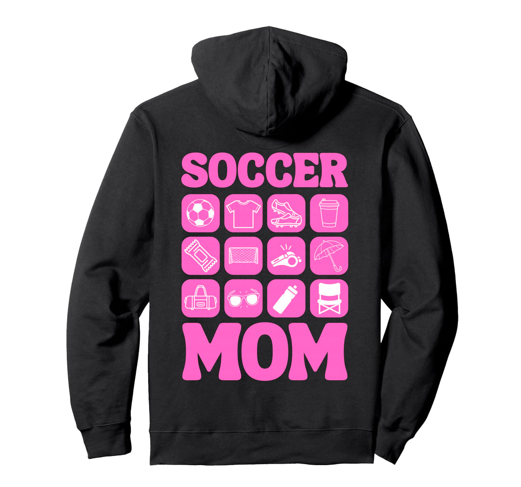 Soccer Mom Icons Soccer Hoodie - Trendy Graphic Unisex - T-Shirt, Sweatshirt, Hoodie