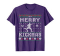 Merry Kickmas Soccer Player Ugly T-Shirt - Casual Everyday Wear Unisex - T-Shirt, Sweatshirt, Hoodie