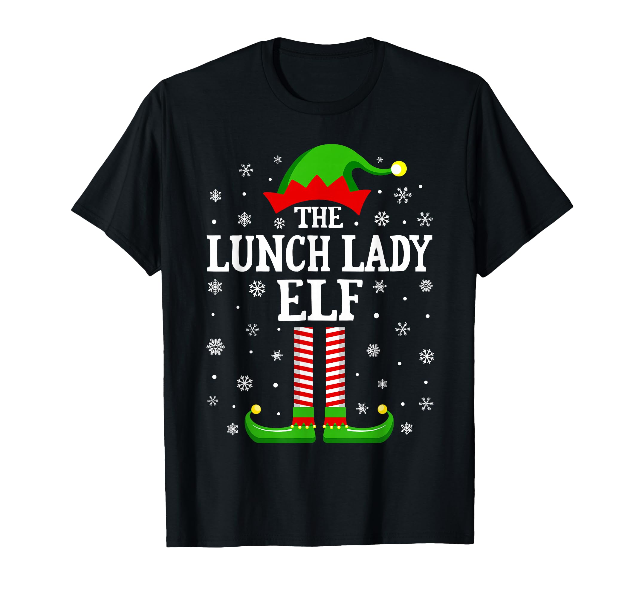 Lunch Lady Elf Funny Family Matching T-Shirt - Trendy Graphic Unisex - T-Shirt, Sweatshirt, Hoodie