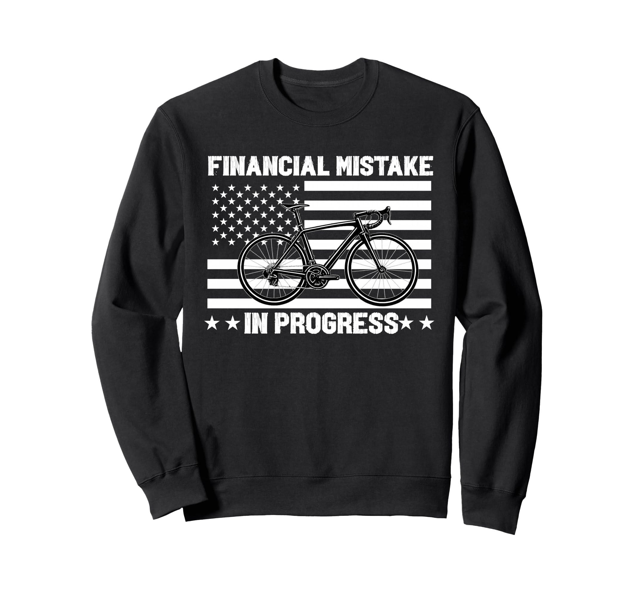 Financial Mistake Progress Bicycle Sweatshirt - Custom Art Print Unisex - T-Shirt, Sweatshirt, Hoodie
