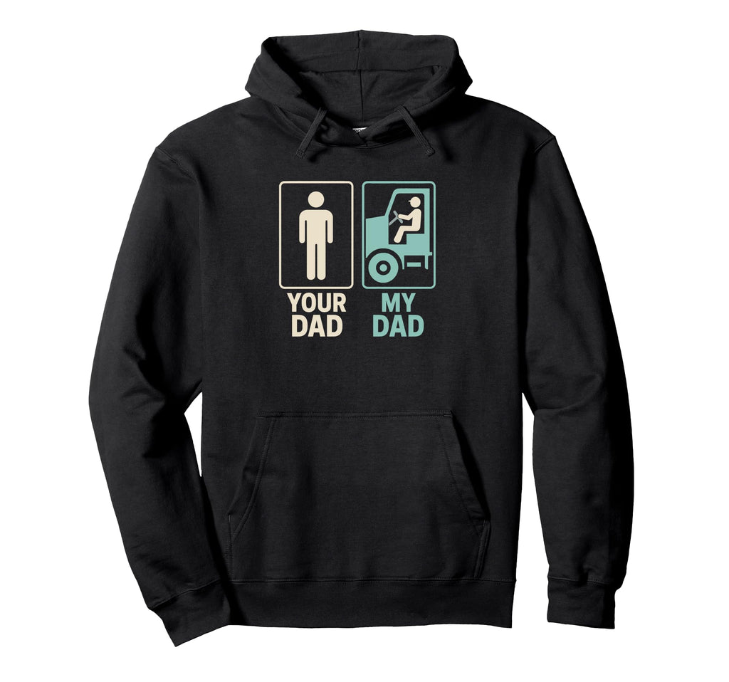 My Dad Trucker Truck Driver Daughter Hoodie - Custom Art Print for Adults - T-Shirt, Sweatshirt, Hoodie