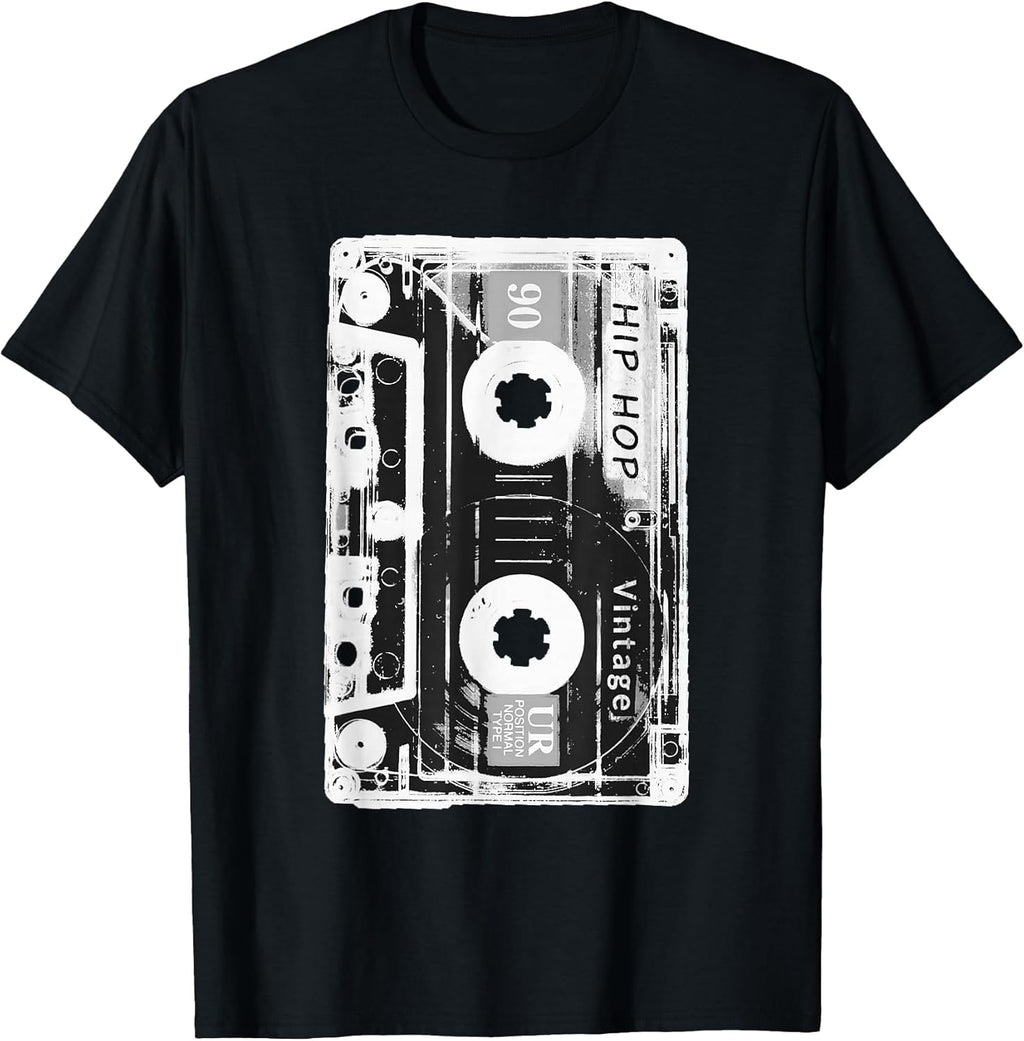 Vintage Cassette Tape Hip Hop Music 80s 90s Retro - Adult & Kids T-Shirts, Sweatshirts & Hoodies apparel design preview 1