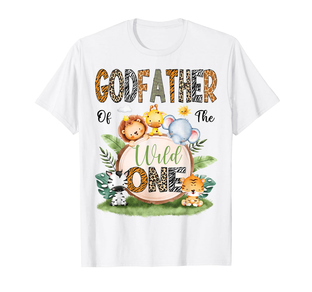 Godfather Wild One Safari Jungle 1St T-Shirt - Trendy Graphic Unisex - T-Shirt, Sweatshirt, Hoodie