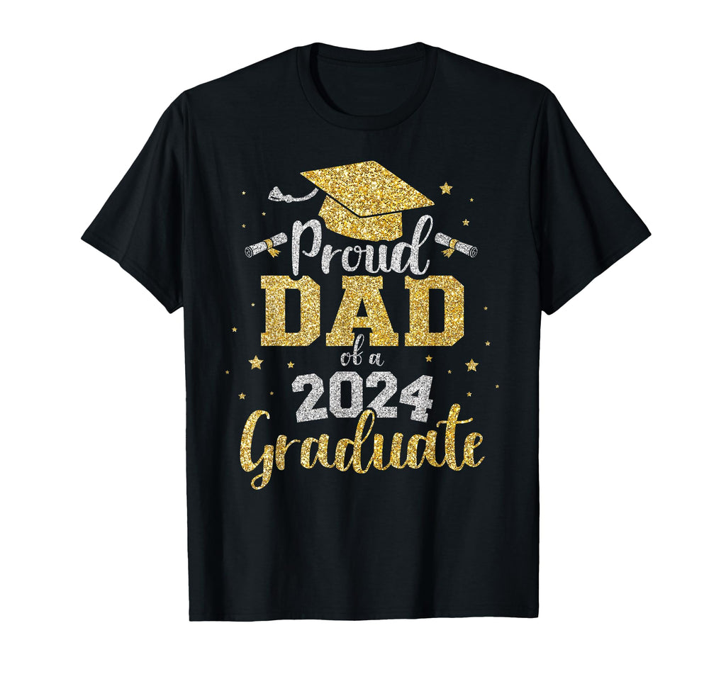 Proud Dad Class 2024 Graduate Senior T-Shirt - Minimalist Print Unisex - T-Shirt, Sweatshirt, Hoodie