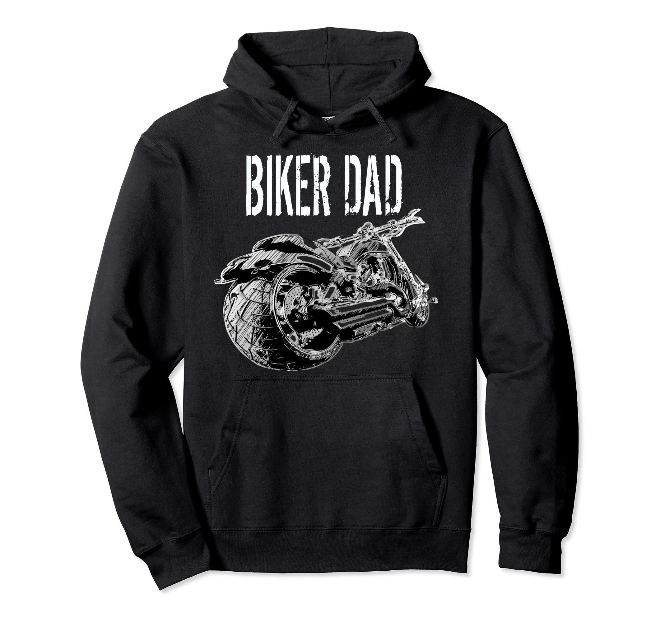 American Built Chopper Biker Dad Hoodie - Casual Everyday Wear Unisex - T-Shirt, Sweatshirt, Hoodie