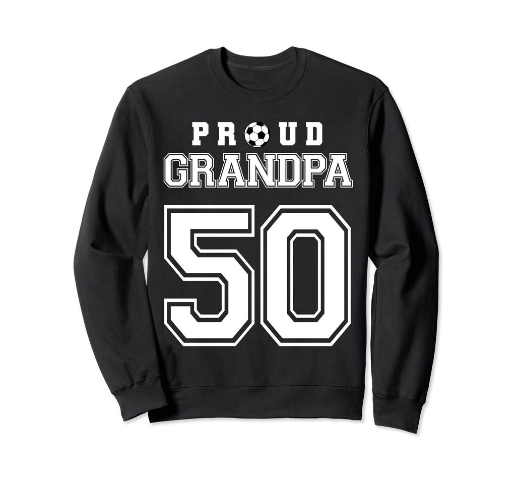 Number 50 Custom Proud Soccer Futbol Sweatshirt - Novelty Apparel Unisex - T-Shirt, Sweatshirt, Hoodie