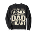Farmer Trade Dad Heart Tractor Sweatshirt - Fun Novelty Design Men Women - T-Shirt, Sweatshirt, Hoodie