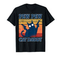 Cat Daddy 80S Pew Pew Cat Dad T-Shirt - Unique Graphic for Adults - T-Shirt, Sweatshirt, Hoodie