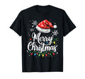 Merry Lights Red Santa Hat Matching T-Shirt - Streetwear Style Men Women - T-Shirt, Sweatshirt, Hoodie