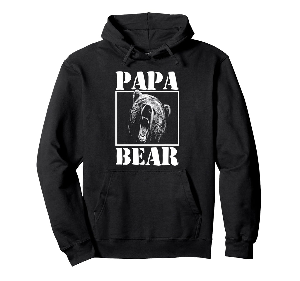 Mens Papa Bear Funny Fathers Day Dad Hoodie - Trendy Graphic Men Women - T-Shirt, Sweatshirt, Hoodie