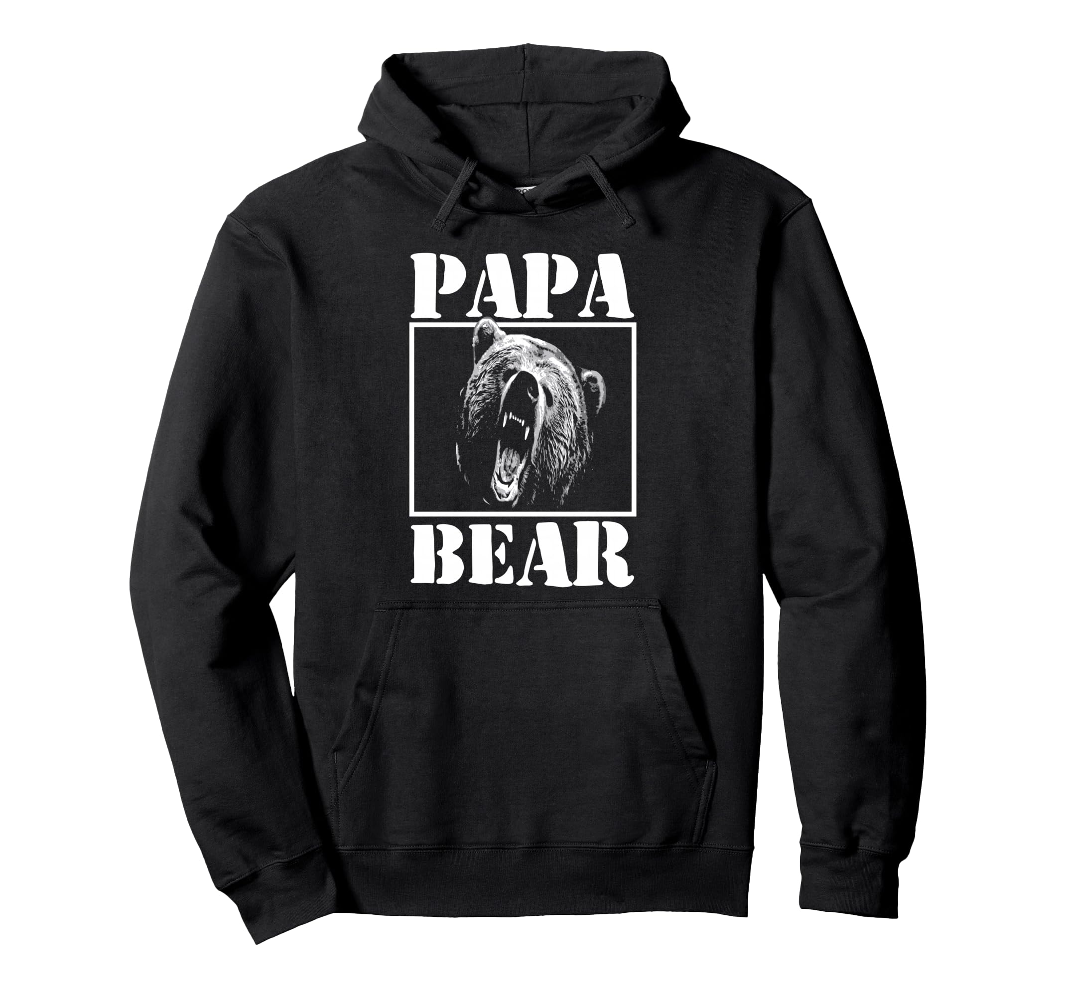 Mens Papa Bear Funny Fathers Day Dad Hoodie - Trendy Graphic Men Women - T-Shirt, Sweatshirt, Hoodie