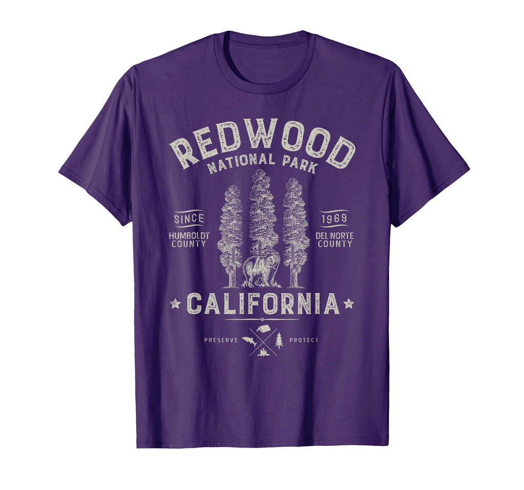 Redwood National Park California Bear T-Shirt - Novelty Apparel Unisex - T-Shirt, Sweatshirt, Hoodie