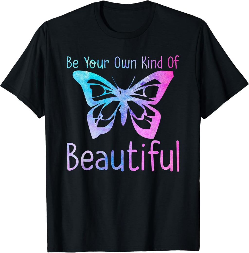 Be Your Own Kind of Beautiful Positive Affirmation - Adult & Kids T-Shirts, Sweatshirts & Hoodies apparel design preview 1