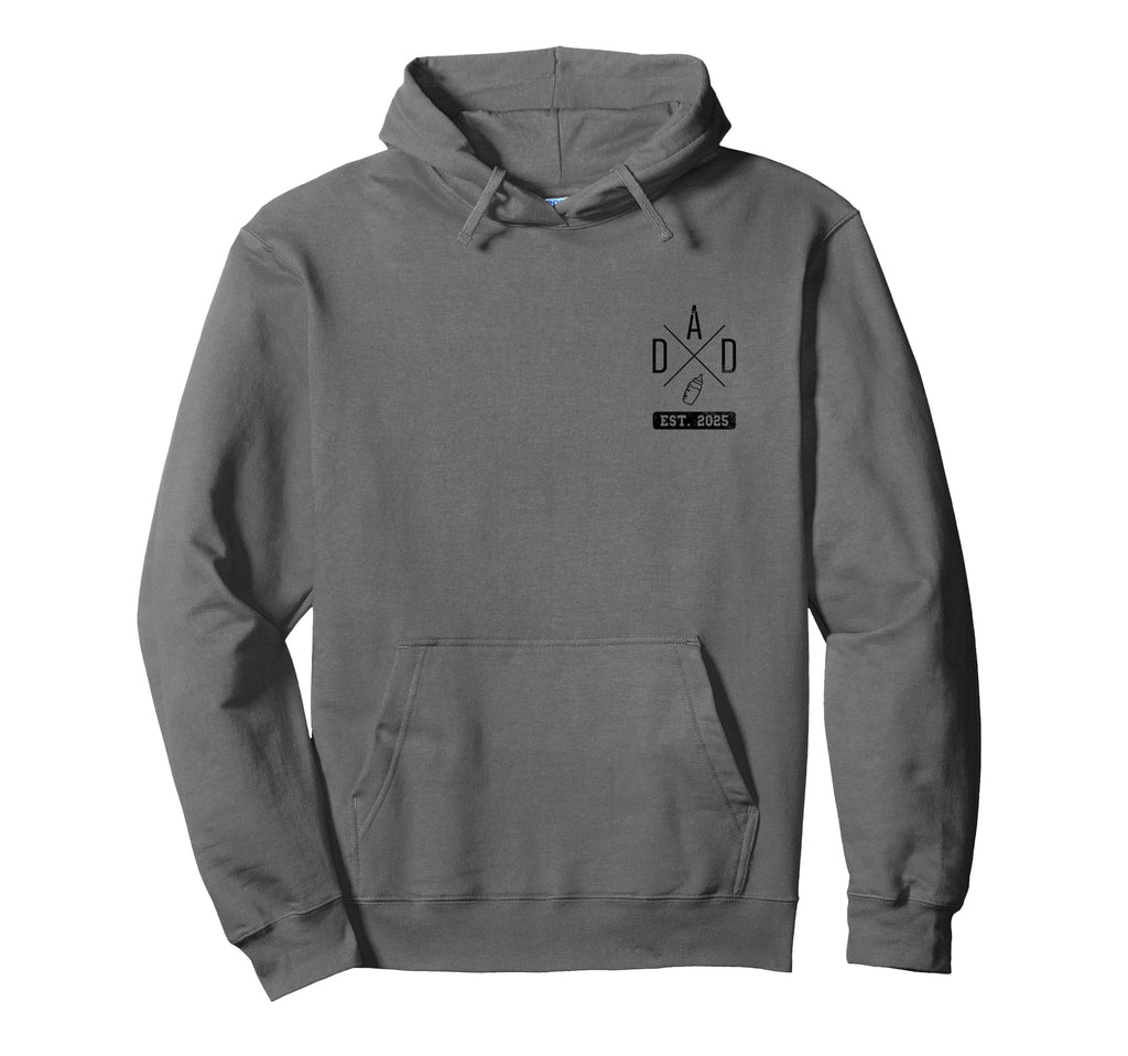 Dad Est 2025 Dad Father Pregnancy Hoodie - Casual Everyday Wear Men Women - T-Shirt, Sweatshirt, Hoodie