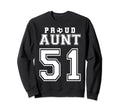 Number 51 Custom Proud Soccer Sweatshirt - Minimalist Print Men Women - T-Shirt, Sweatshirt, Hoodie