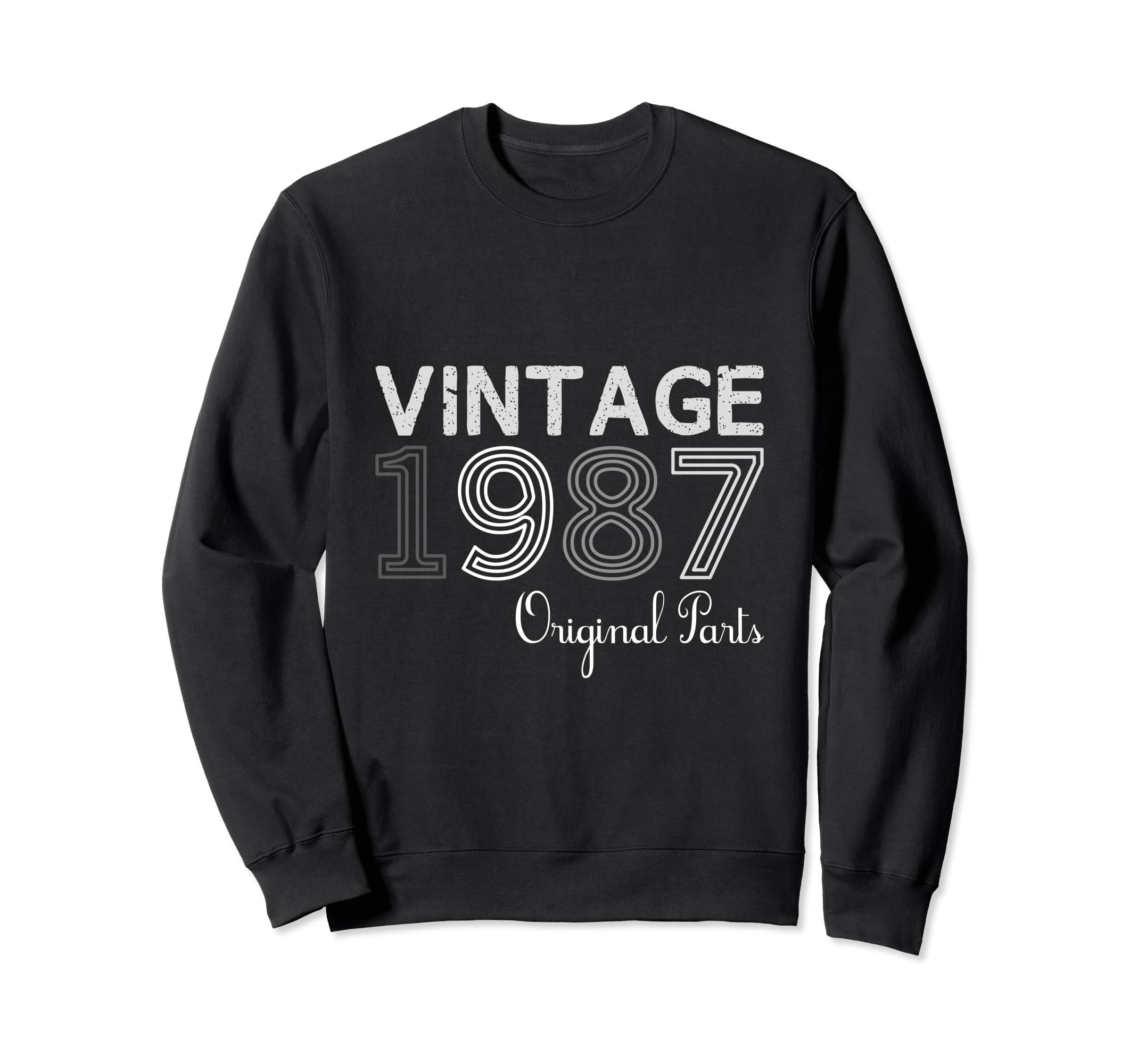 Year 1987 Gift Birthday Mom Dad Sweatshirt - Aesthetic Graphic Men Women - T-Shirt, Sweatshirt, Hoodie