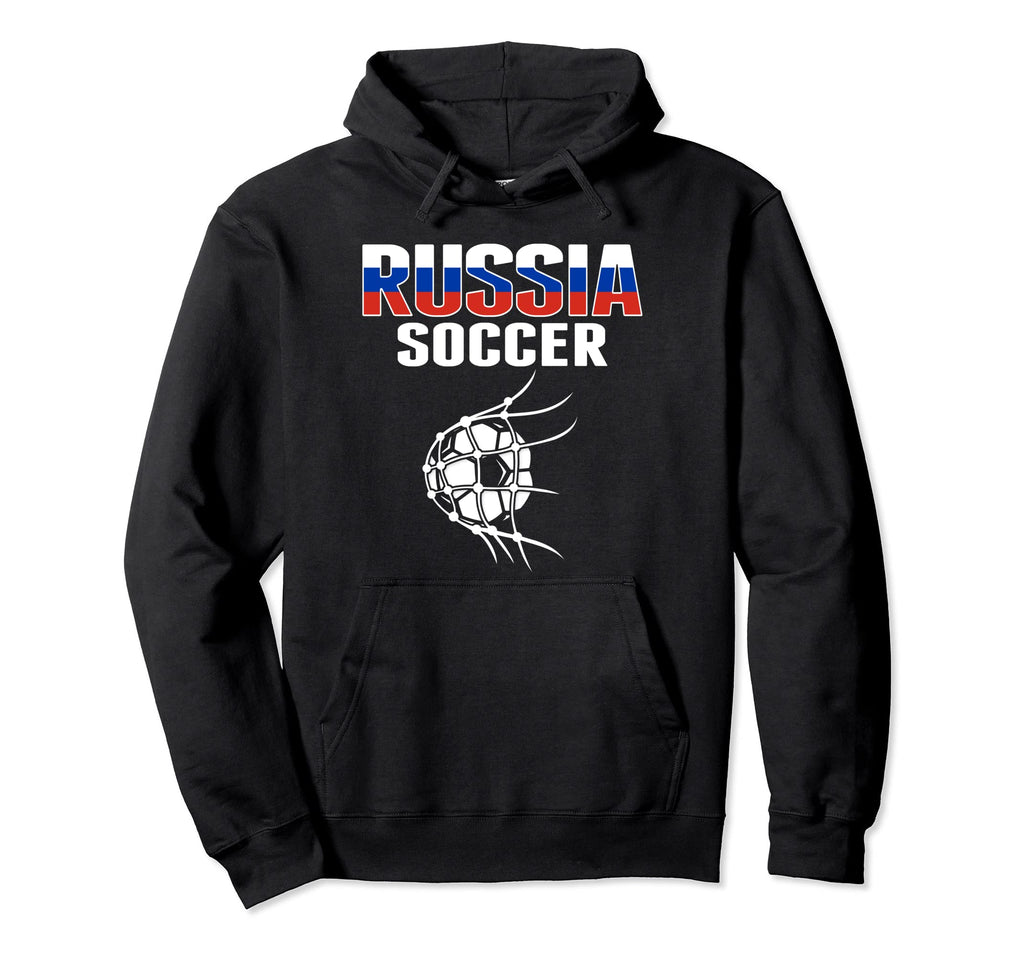 Russia Soccer Ball Net Goal Russian Hoodie - Novelty Apparel for Adults - T-Shirt, Sweatshirt, Hoodie