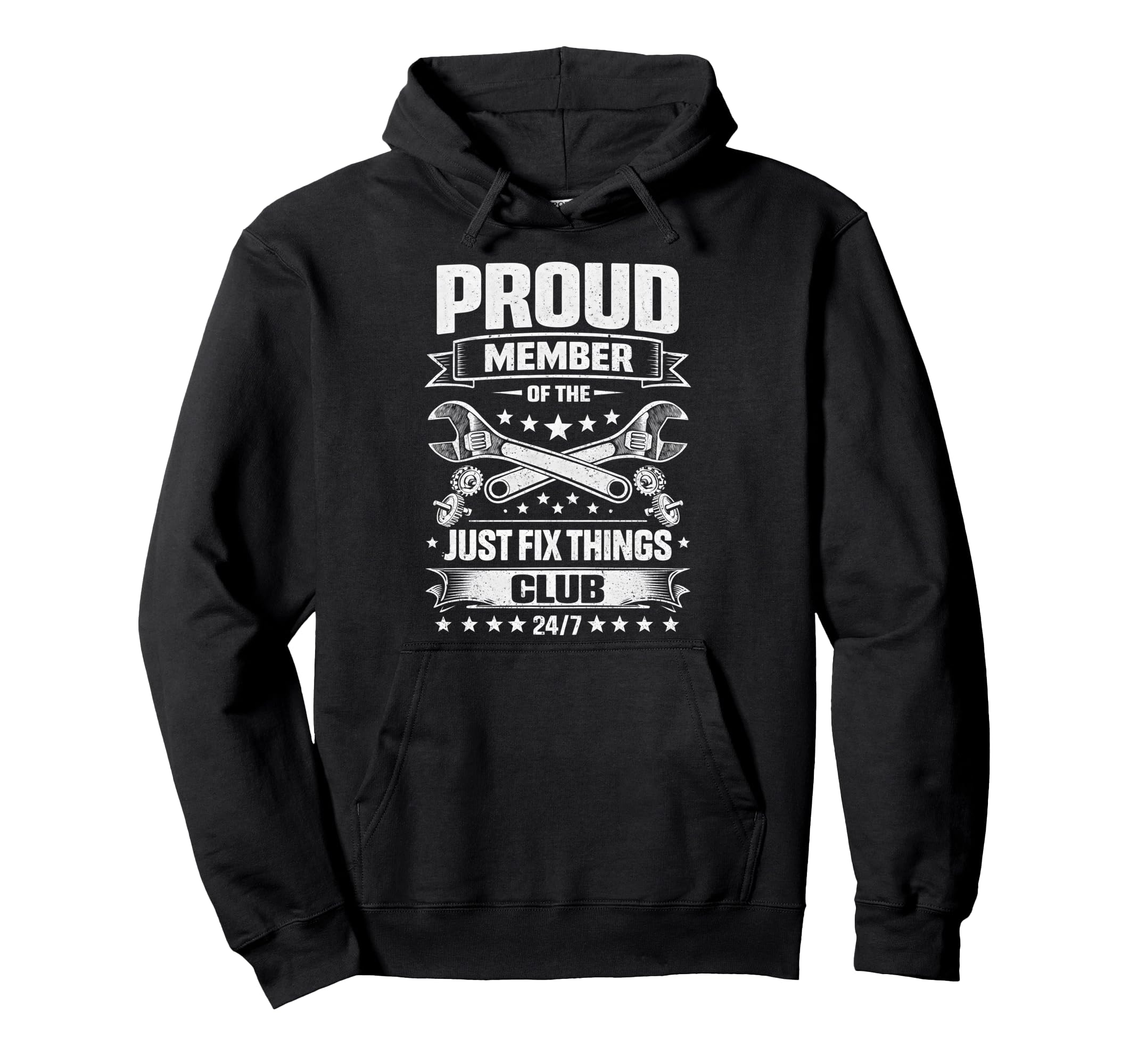 Proud Member Just Fix Things Club Hoodie - Unique Graphic Men Women - T-Shirt, Sweatshirt, Hoodie