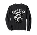 Papa Bear Face Grizzly Sweatshirt - Casual Everyday Wear for Adults - T-Shirt, Sweatshirt, Hoodie