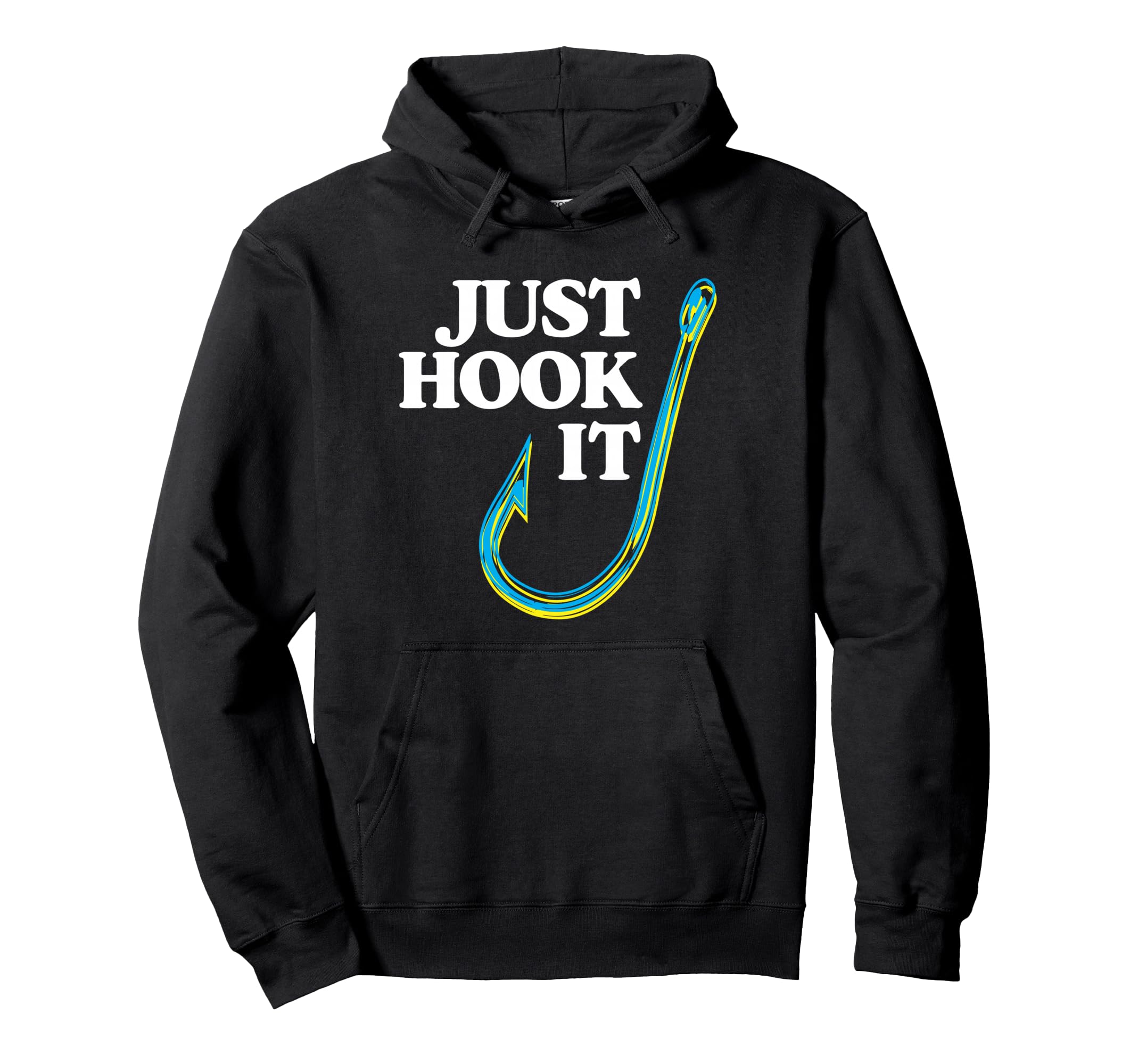 Hook It Funny Bass Fishing Dad Hoodie - Casual Everyday Wear for Adults - T-Shirt, Sweatshirt, Hoodie
