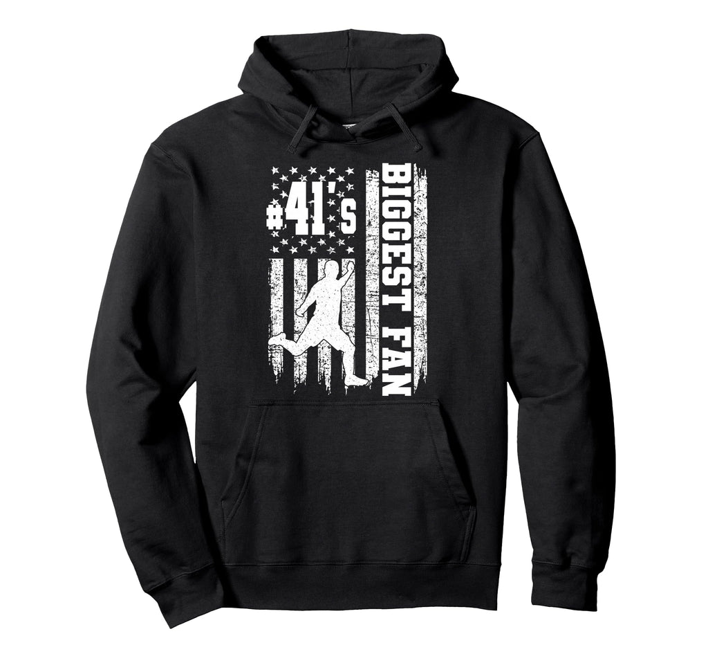 Soccer Biggest Fan Number 41 Proud Hoodie - Casual Everyday Wear Unisex - T-Shirt, Sweatshirt, Hoodie