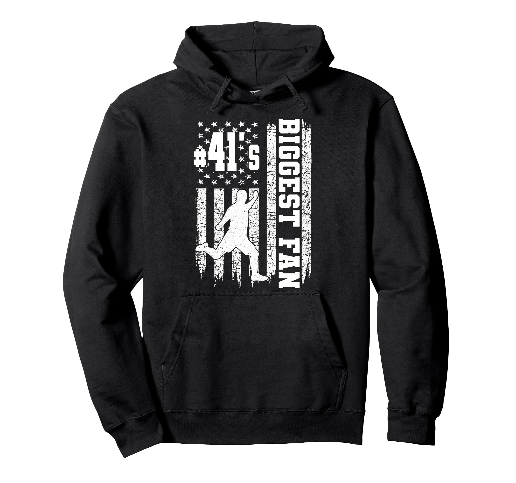 Soccer Biggest Fan Number 41 Proud Hoodie - Casual Everyday Wear Unisex - T-Shirt, Sweatshirt, Hoodie
