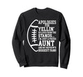 Just Proud Football Aunt Football Sweatshirt - Unique Graphic Unisex - T-Shirt, Sweatshirt, Hoodie