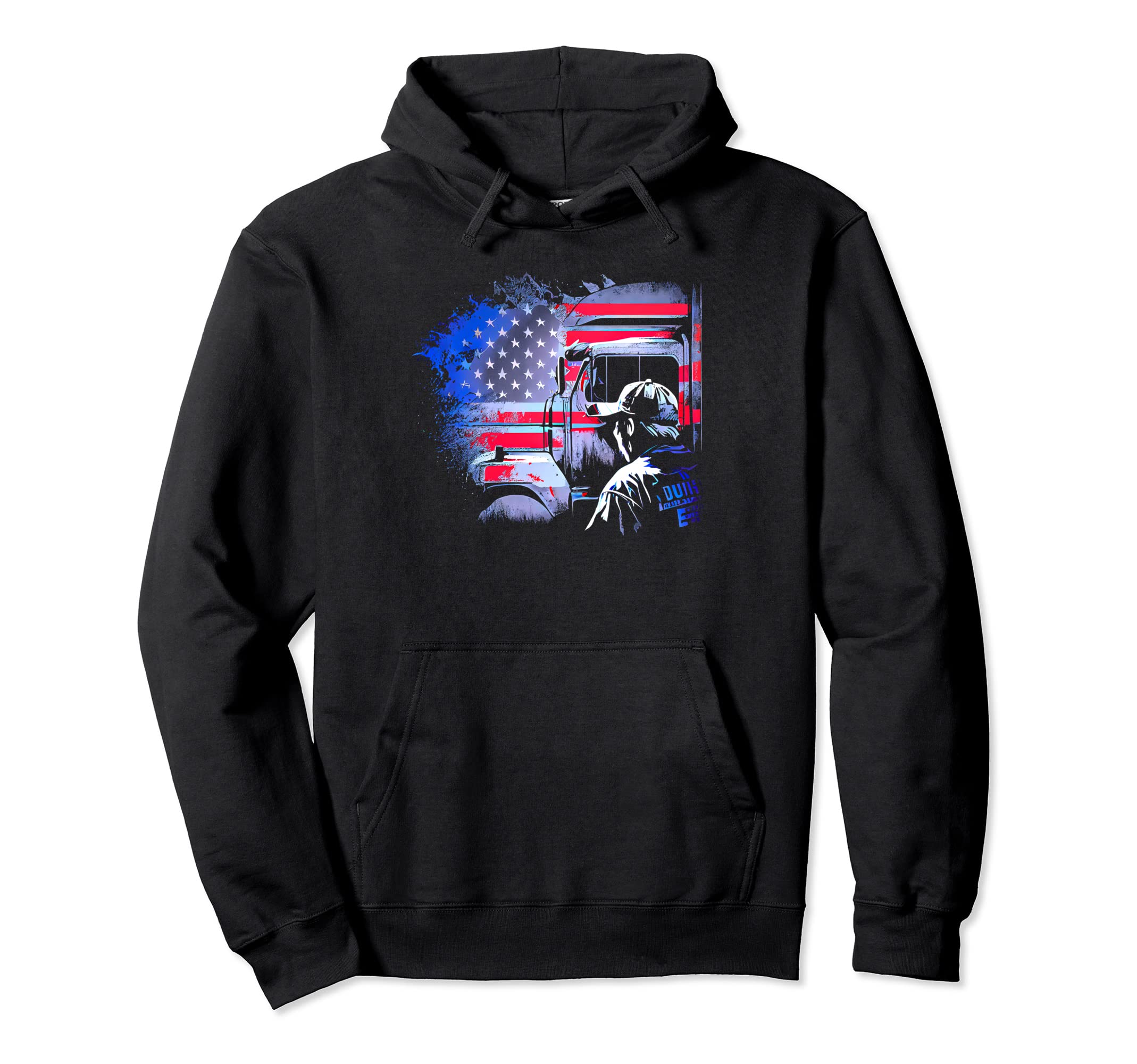 Funny Trucker American Big Rigs Diesel Hoodie - Novelty Apparel for Adults - T-Shirt, Sweatshirt, Hoodie