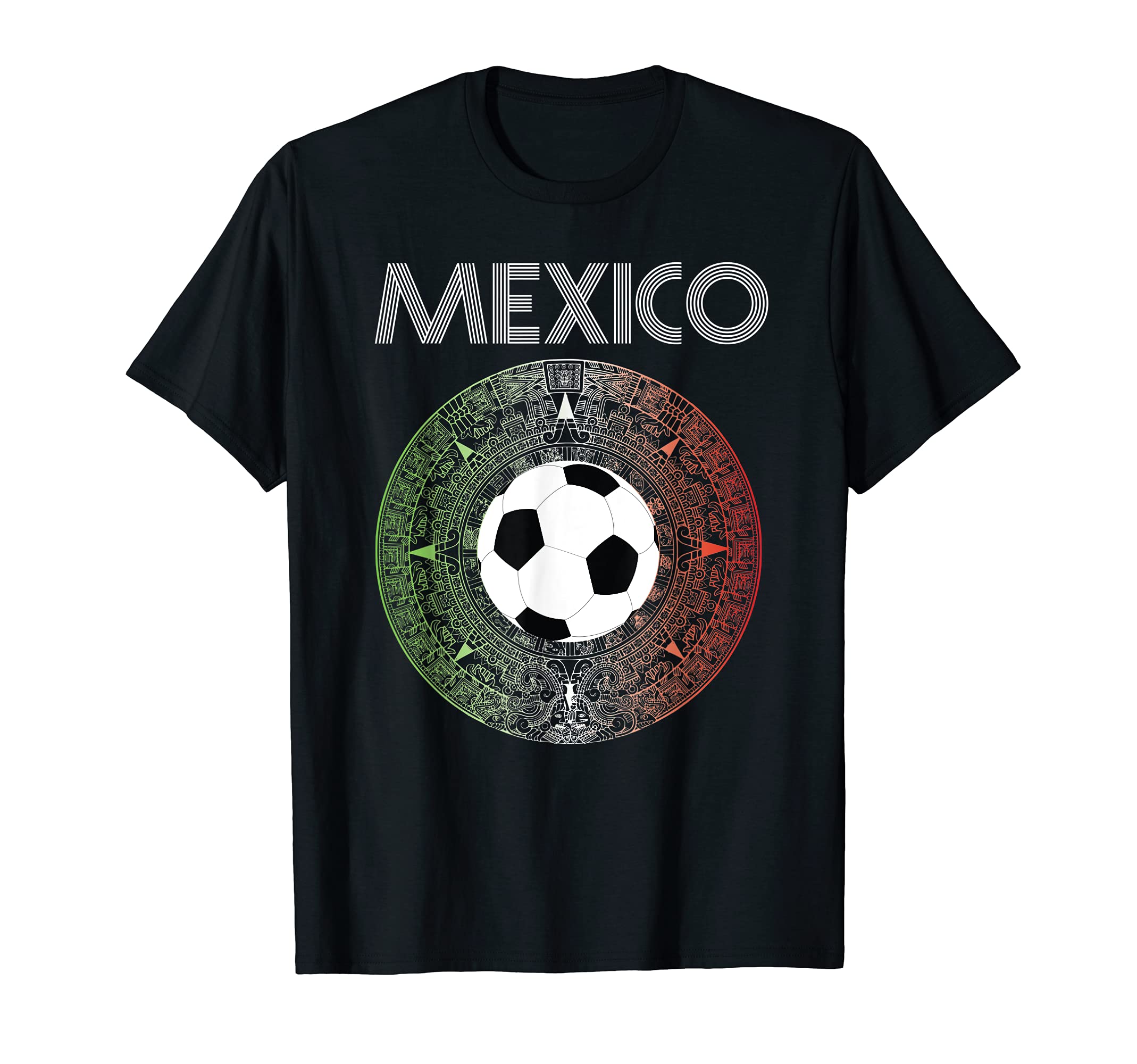 Mexico Soccer Aztec 2018 Futbol T-Shirt - Custom Art Print Men Women - T-Shirt, Sweatshirt, Hoodie
