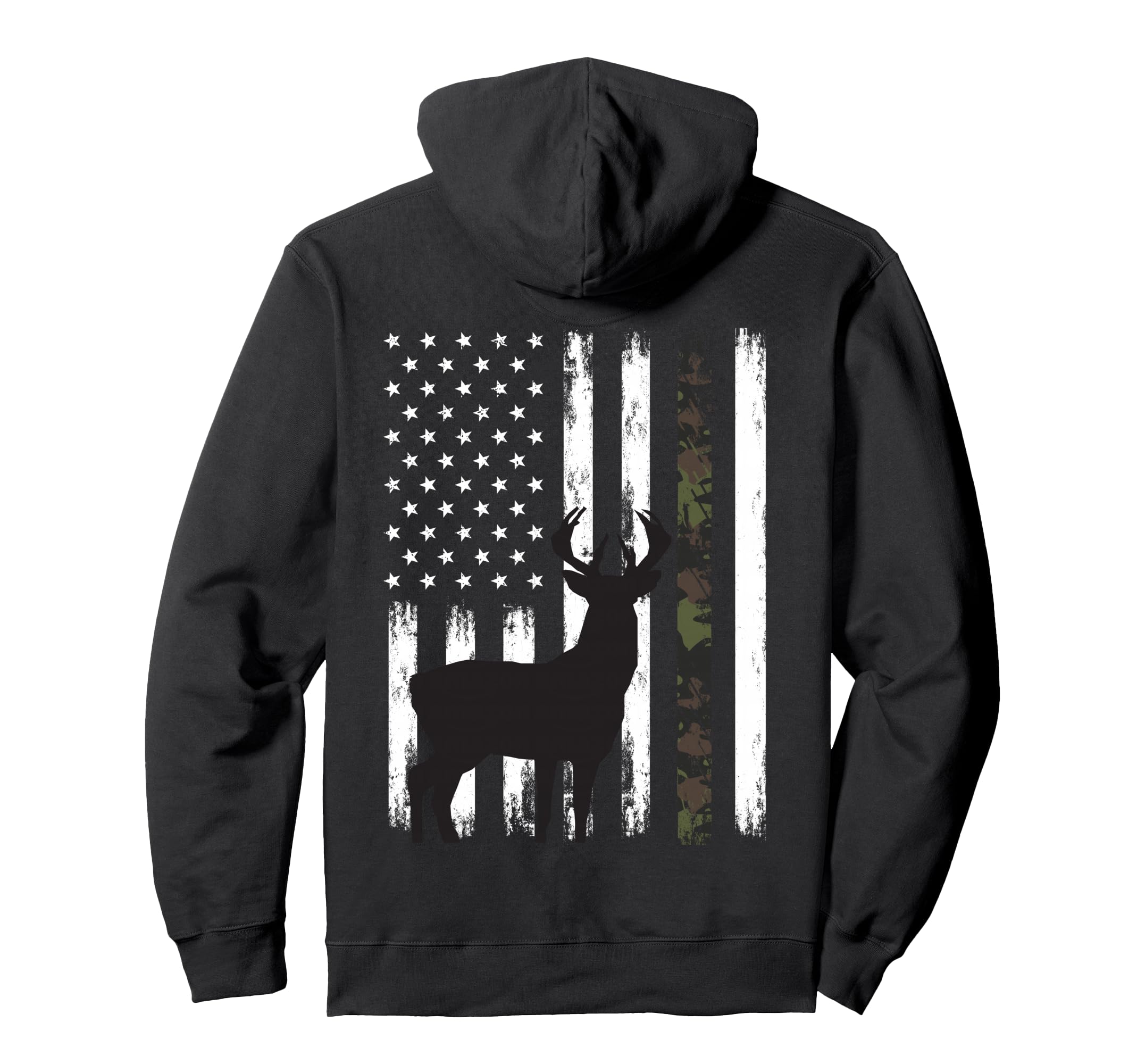 Whitetail Deer Hunting Hunter Buck Camo Hoodie - Novelty Apparel Men Women - T-Shirt, Sweatshirt, Hoodie