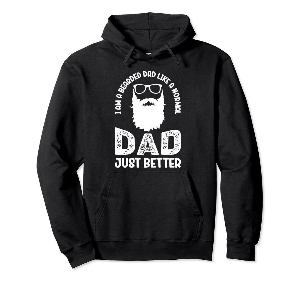 Mustache Father Beards Bearded Dad Hoodie - Streetwear Style Men Women - T-Shirt, Sweatshirt, Hoodie