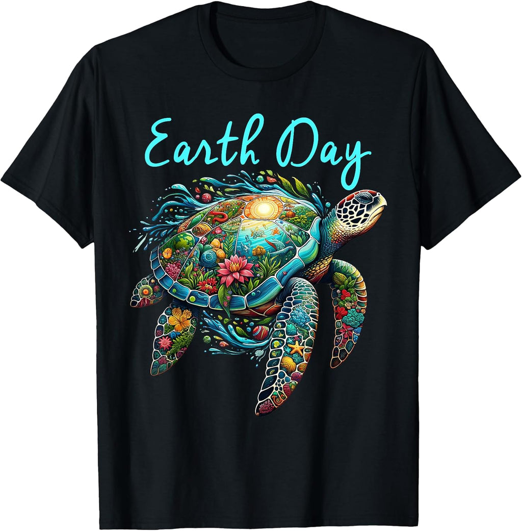 Sea Turtle Earth Day Save The - Adult & Kids T-Shirts, Sweatshirts & Hoodies apparel design preview 1