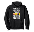 Here Snacks Soccer Brother Soccer Player Hoodie - Unique Graphic Men Women - T-Shirt, Sweatshirt, Hoodie