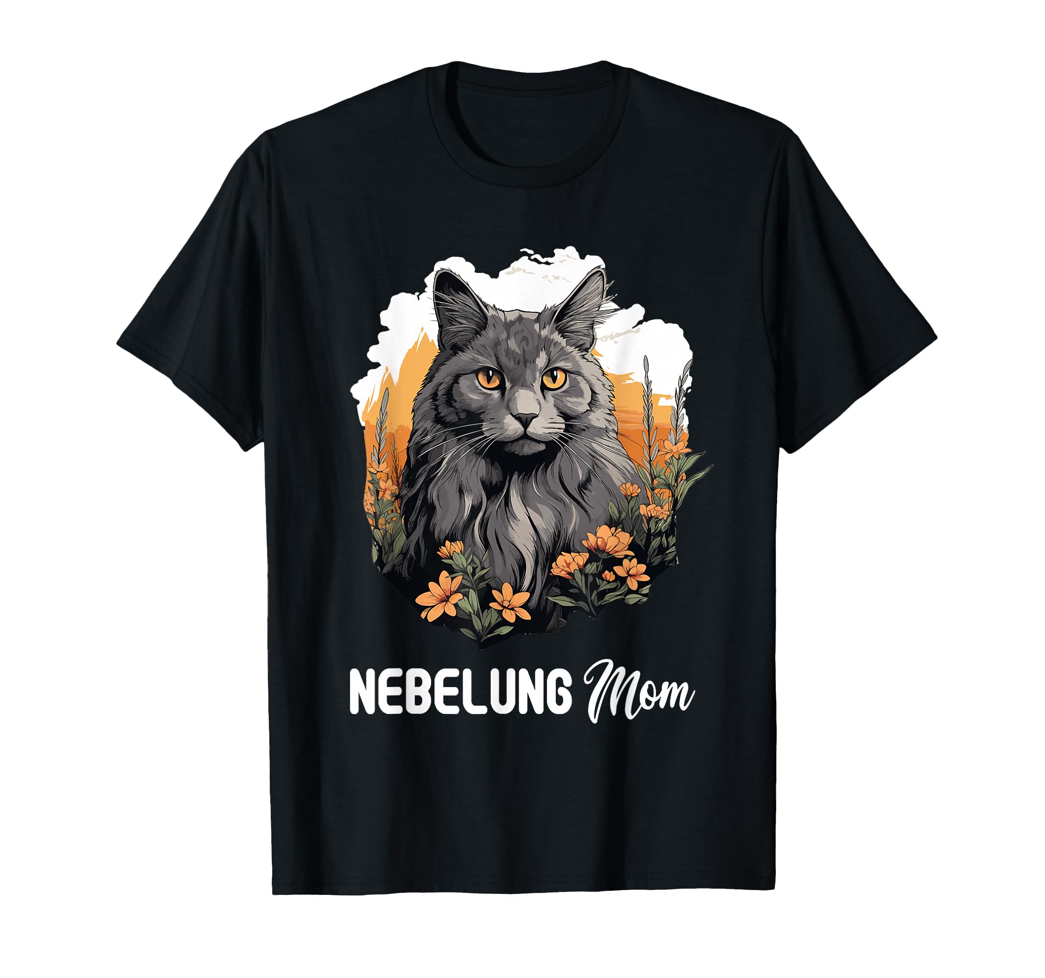 Nebelung Cat Kitten Nebelung Mom T-Shirt - Aesthetic Graphic Unisex - T-Shirt, Sweatshirt, Hoodie