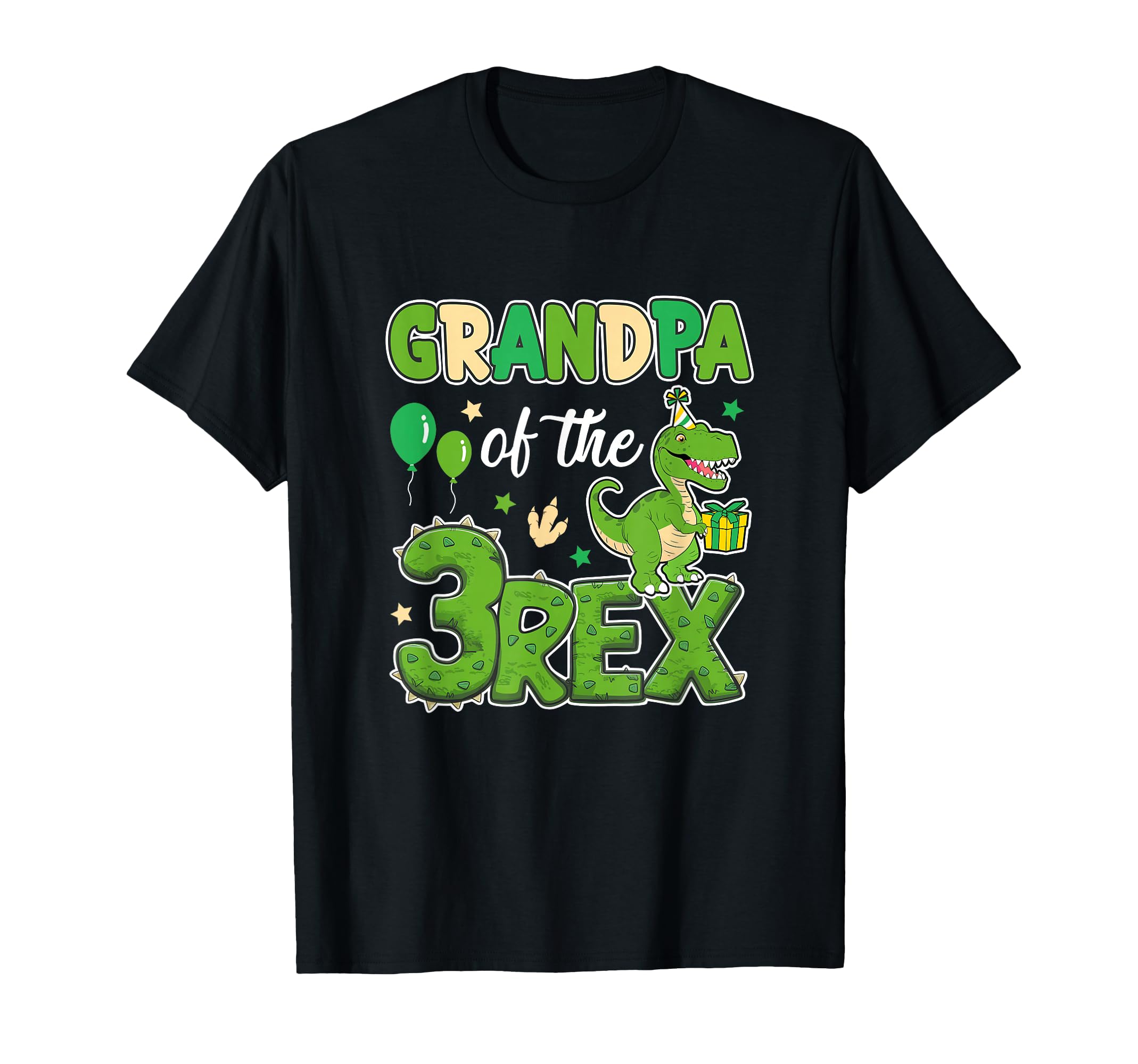Grandpa Three Rex Birthday Dinosaur T-Shirt - Streetwear Style for Adults - T-Shirt, Sweatshirt, Hoodie