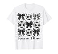 Soccer Mom Funny Coquette Bow Soccer T-Shirt - Minimalist Print Men Women - T-Shirt, Sweatshirt, Hoodie