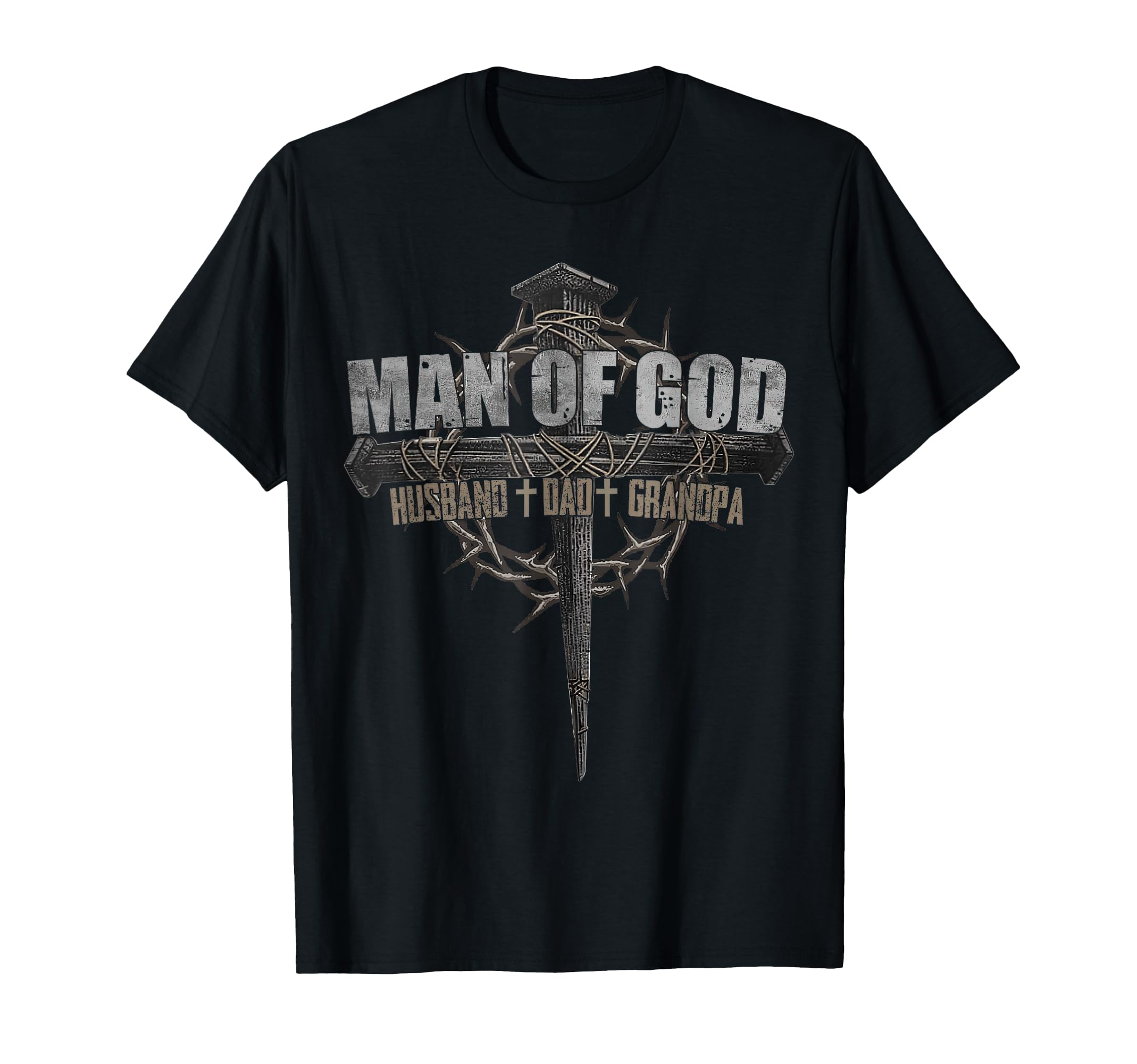 God Husband Dad Grandpa Cross Christian T-Shirt - Aesthetic Graphic Unisex - T-Shirt, Sweatshirt, Hoodie