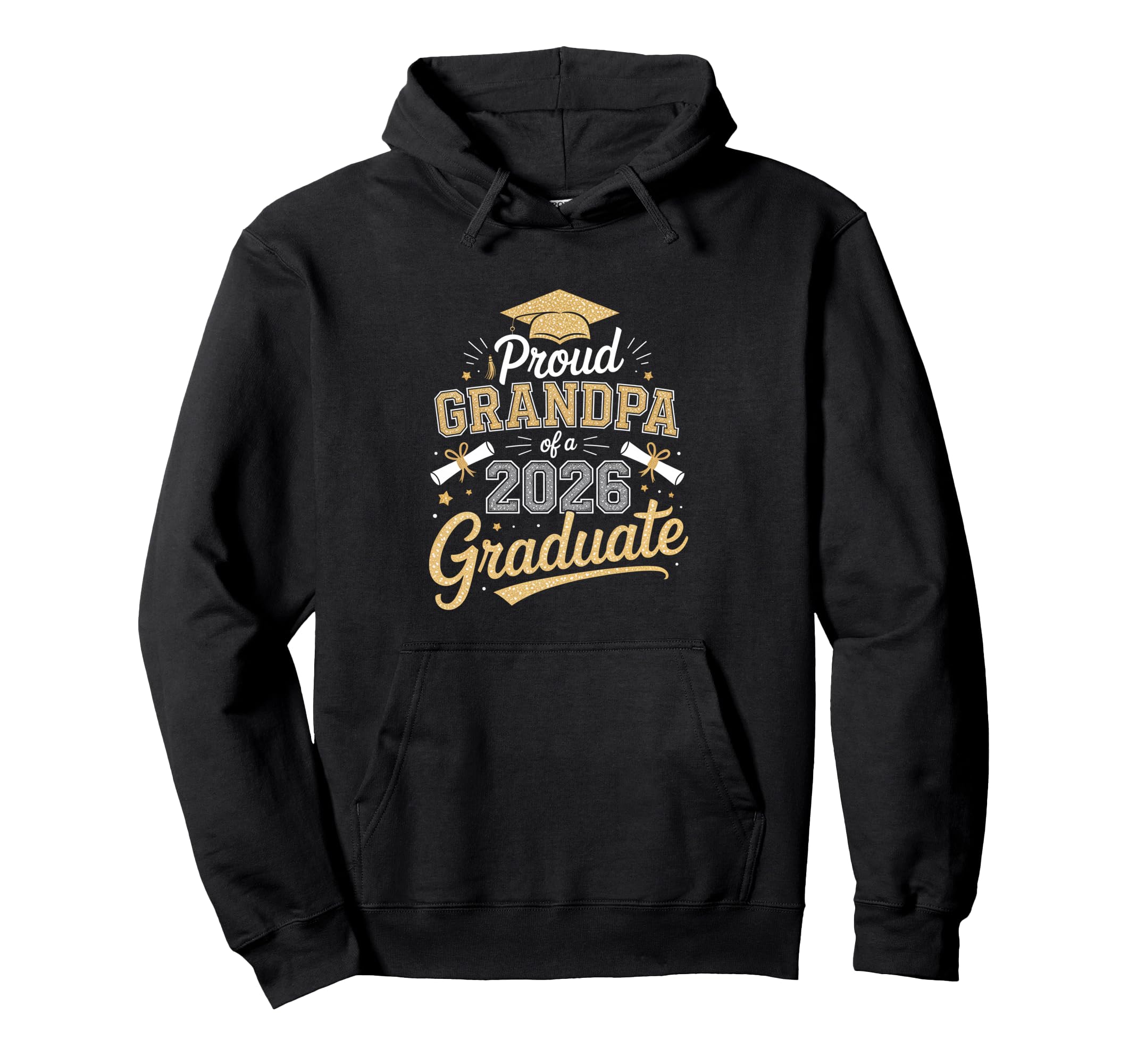 Proud Grandpa 2026 Graduate Graduation Hoodie - Minimalist Print Men Women - T-Shirt, Sweatshirt, Hoodie