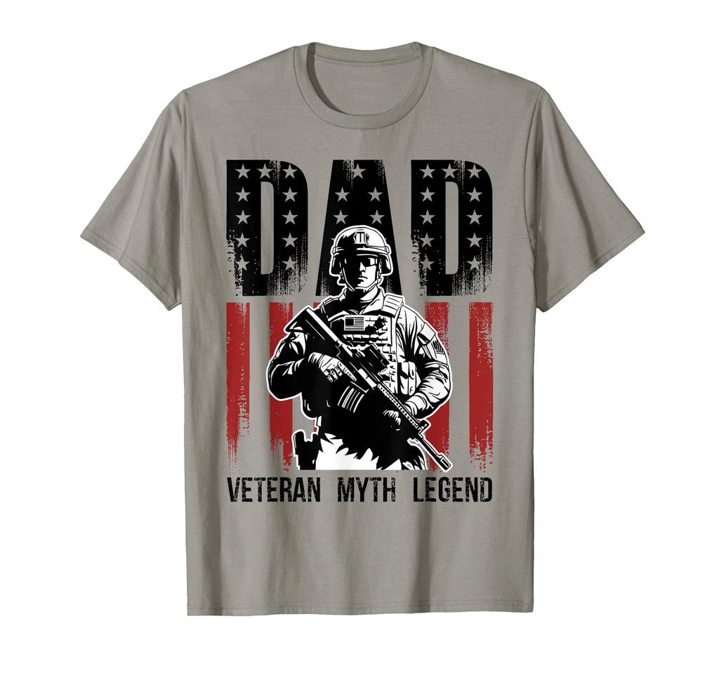 Dad Veteran Myth Legend Fathers Day Dad T-Shirt - Unique Graphic Men Women - T-Shirt, Sweatshirt, Hoodie