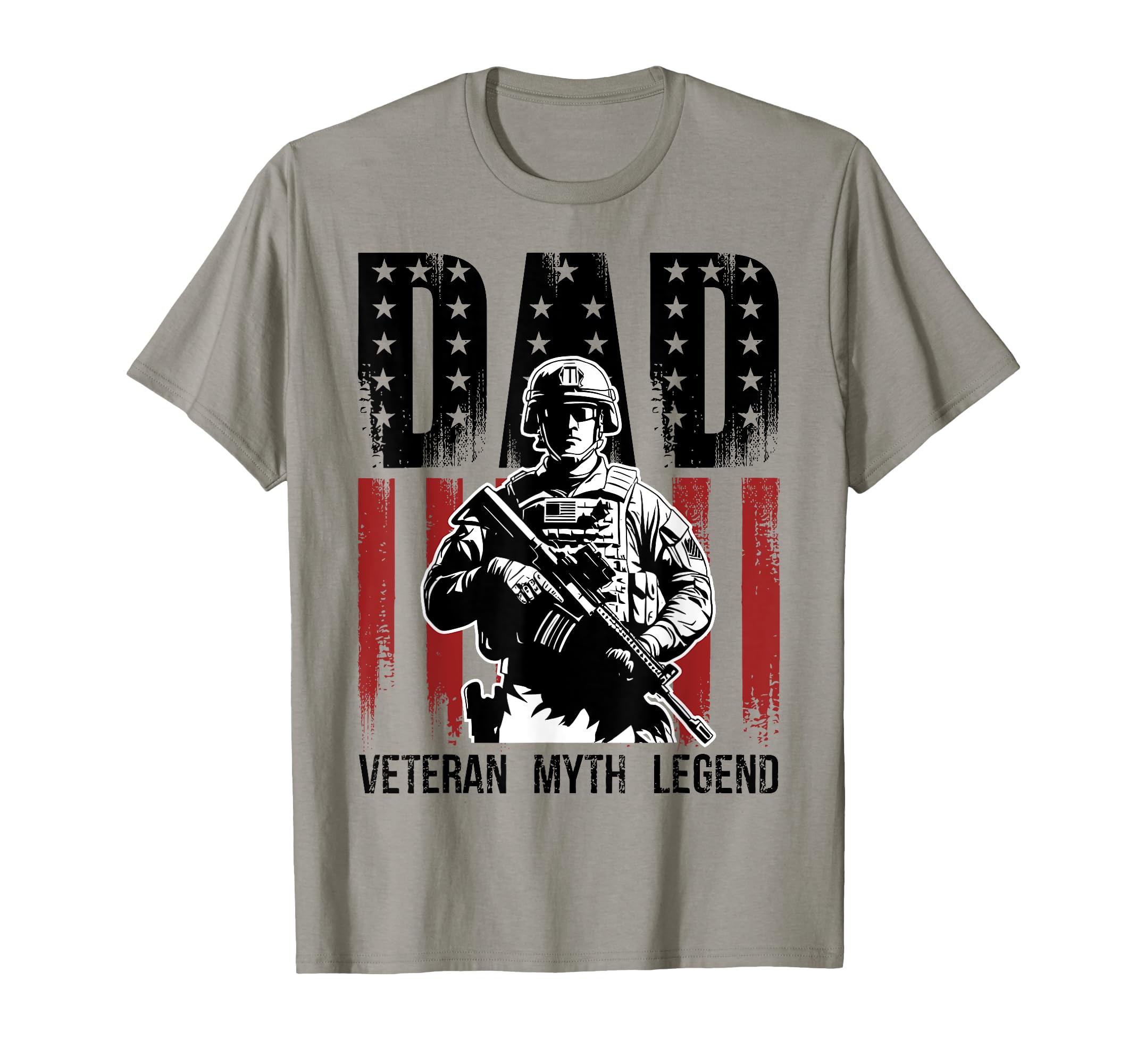 Dad Veteran Myth Legend Fathers Day Dad T-Shirt - Unique Graphic Men Women - T-Shirt, Sweatshirt, Hoodie