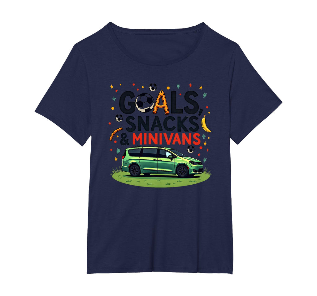 Goals Snacks Minivans Soccer Mom Life T-Shirt - Graphic Print Unisex - T-Shirt, Sweatshirt, Hoodie