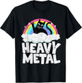 Heavy Metal Cat Satanic Kids Punk Rock Band Rainbow - Adult & Kids T-Shirts, Sweatshirts & Hoodies apparel design preview 1