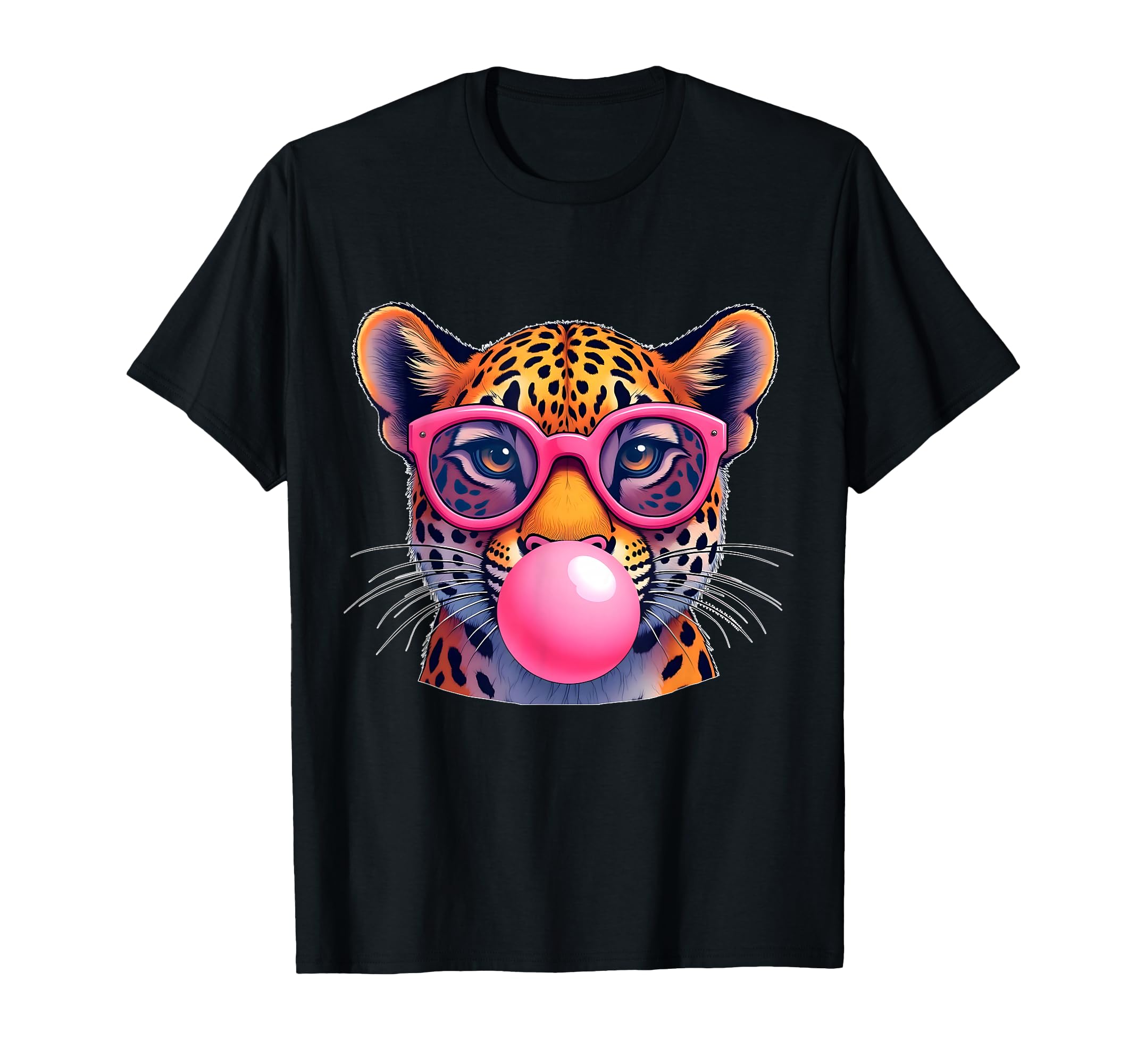 Leopard Cheetah Jaguar Cat Sunglasses T-Shirt - Unique Graphic Men Women - T-Shirt, Sweatshirt, Hoodie