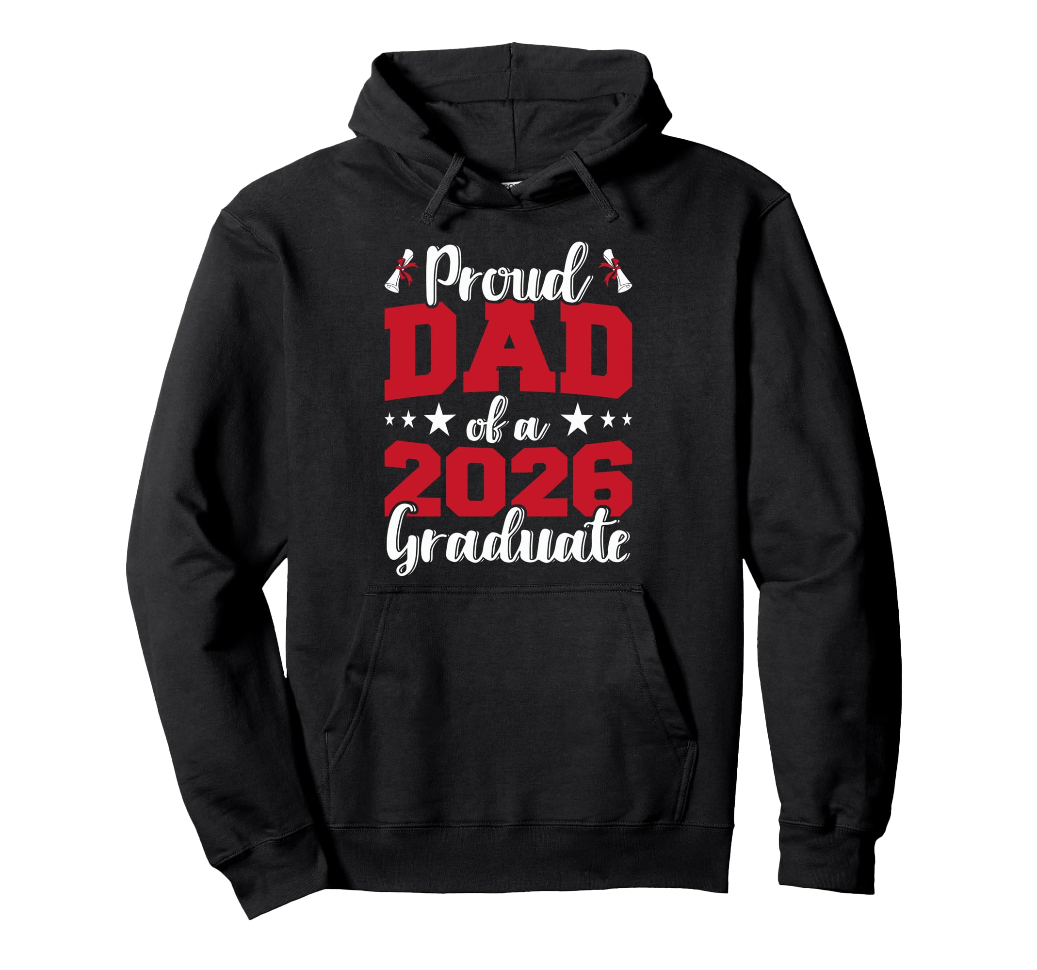 Proud Dad 2026 Graduate Senior Hoodie - Aesthetic Graphic Men Women - T-Shirt, Sweatshirt, Hoodie