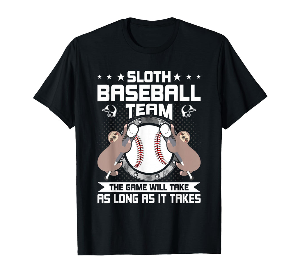 Sloth Baseball Team Baseball Lover T-Shirt - Aesthetic Graphic Men Women - T-Shirt, Sweatshirt, Hoodie