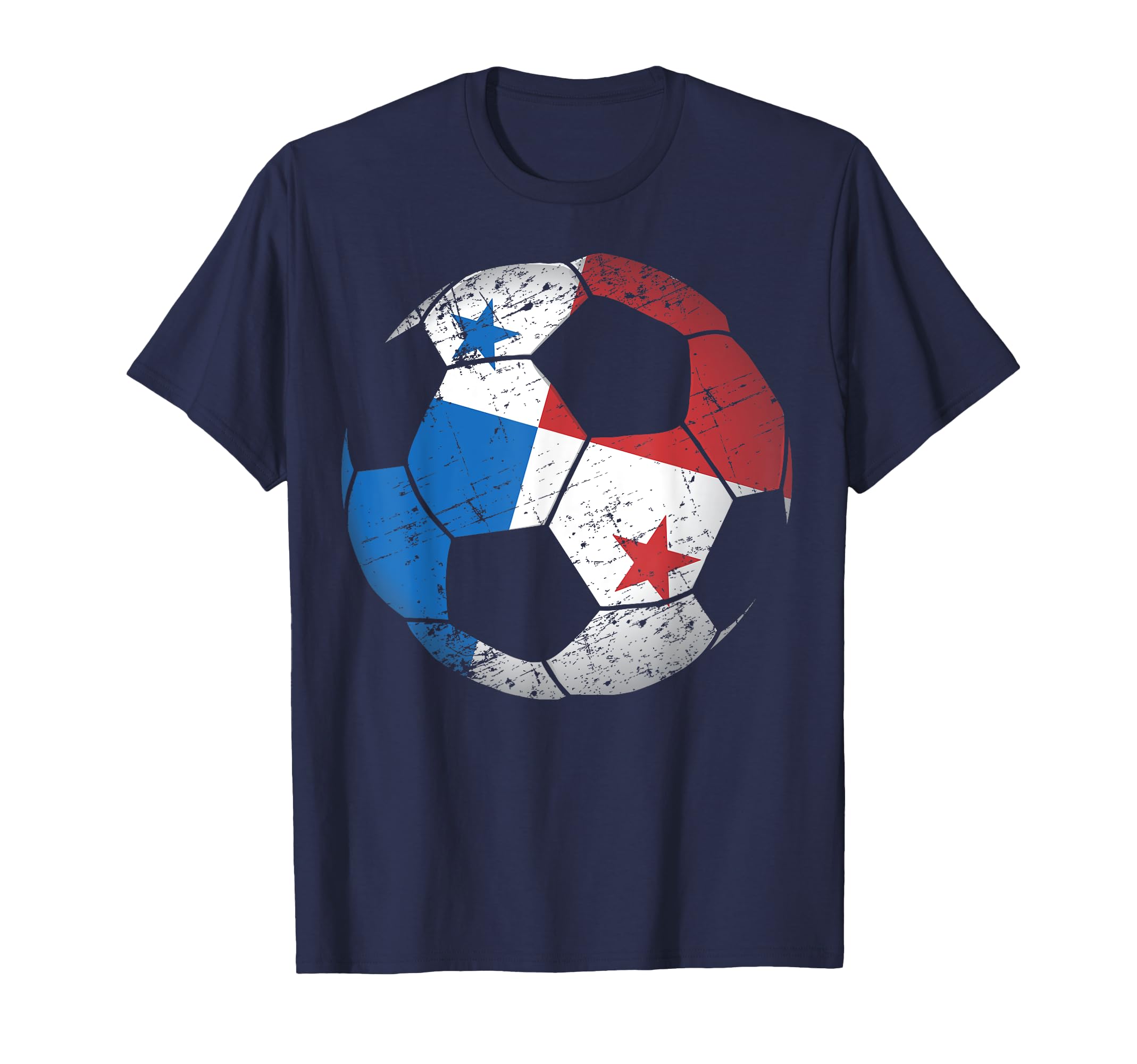 Panama Soccer Ball Flag Panama T-Shirt - Custom Art Print Men Women - T-Shirt, Sweatshirt, Hoodie