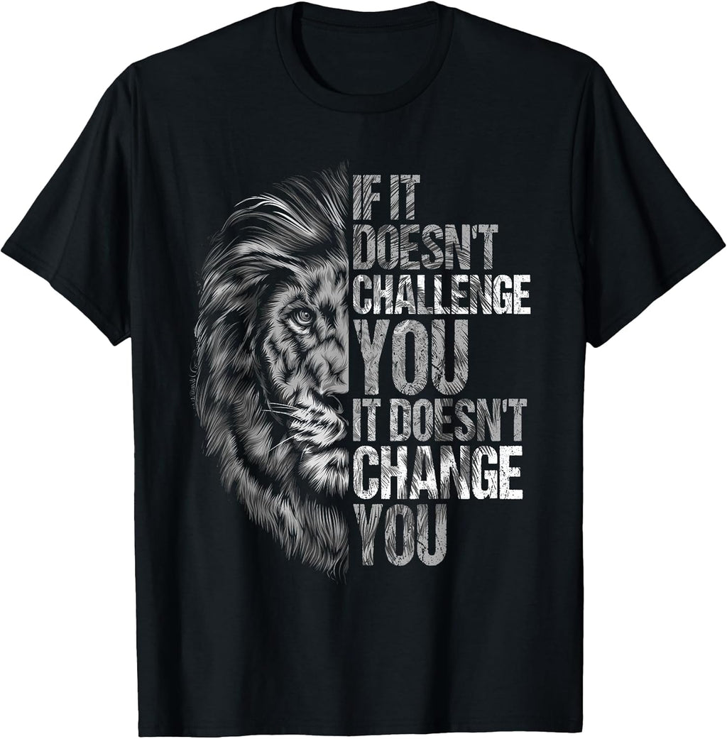 Motivational Training and Fitness Quotes Lion Mindset - Adult & Kids T-Shirts, Sweatshirts & Hoodies apparel design preview 1
